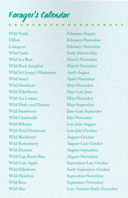 Foragers calendar